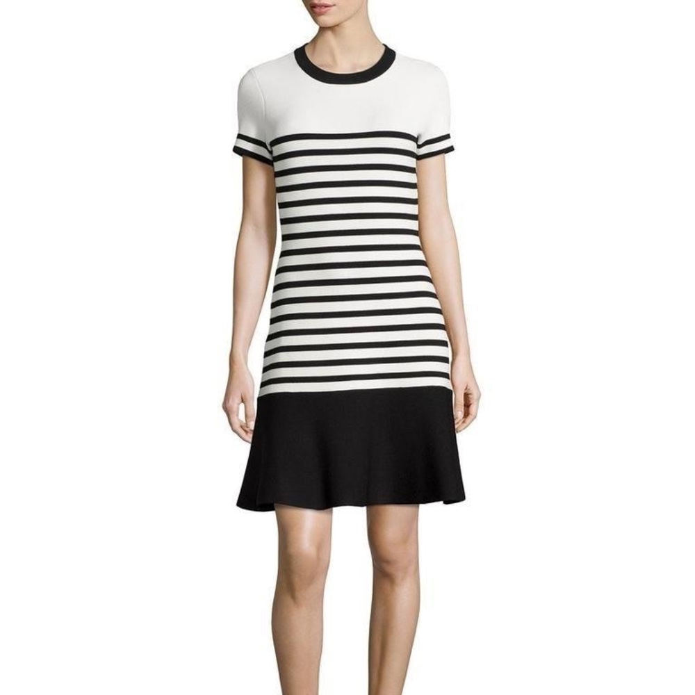 Kate Spade Drop Waist Stripe Scuba Dress